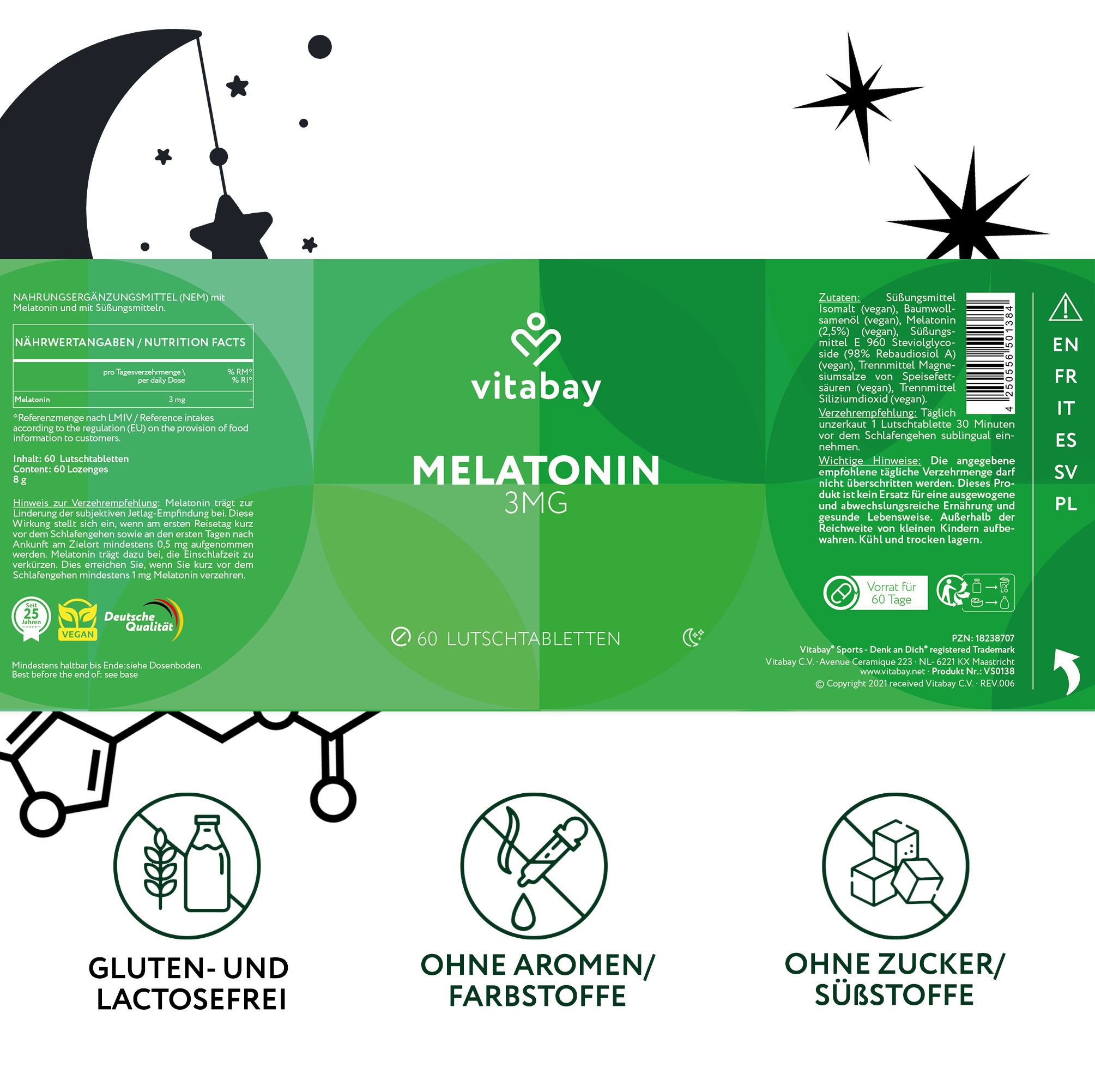 Melatonin 3mg Lutschtabletten