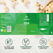 Zink  25mg - Vegane Tabletten