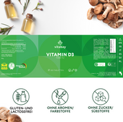 Vitamin D3 1.000 I.E.  - vegane Tabletten