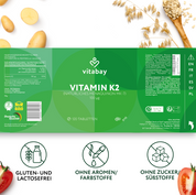 Vitamin K2 100 µg - 120 Vegane Tabletten