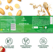 Vitamin K2 MK-7 200 µg - Vegane Tabletten