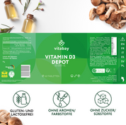 Vitamin D3 Depot 50.000 I.E. - vegane Tabletten