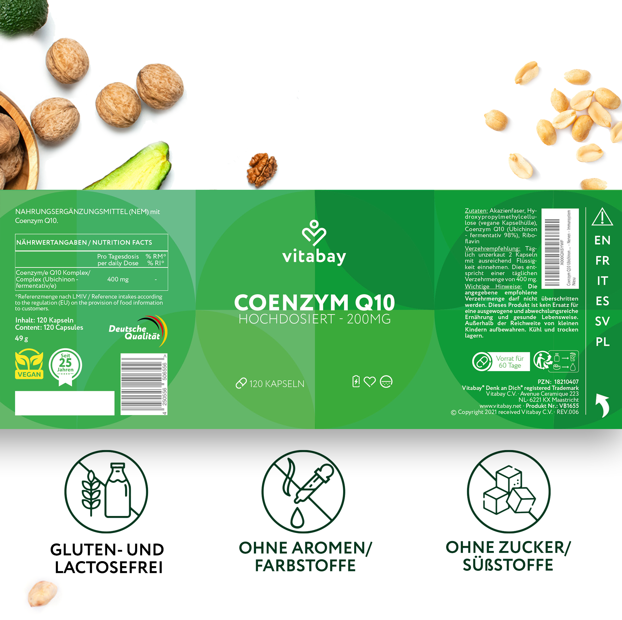 Coenzym Q10 Depot 200 mg - 120 vegane Kapseln