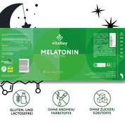 Melatonin 0,5mg - 365 vegane Tabletten