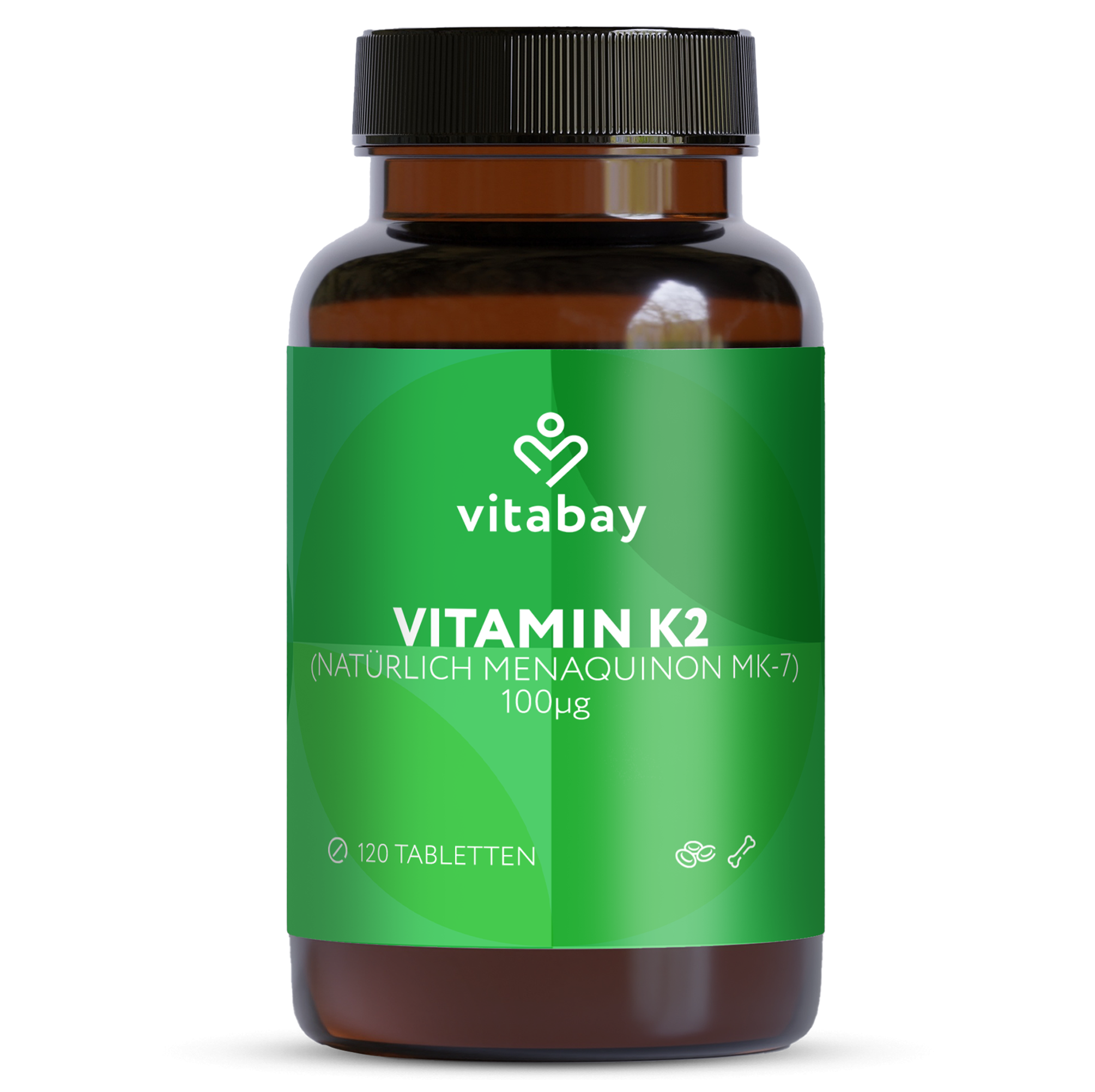 Vitamin K2 100 µg - 120 Vegane Tabletten