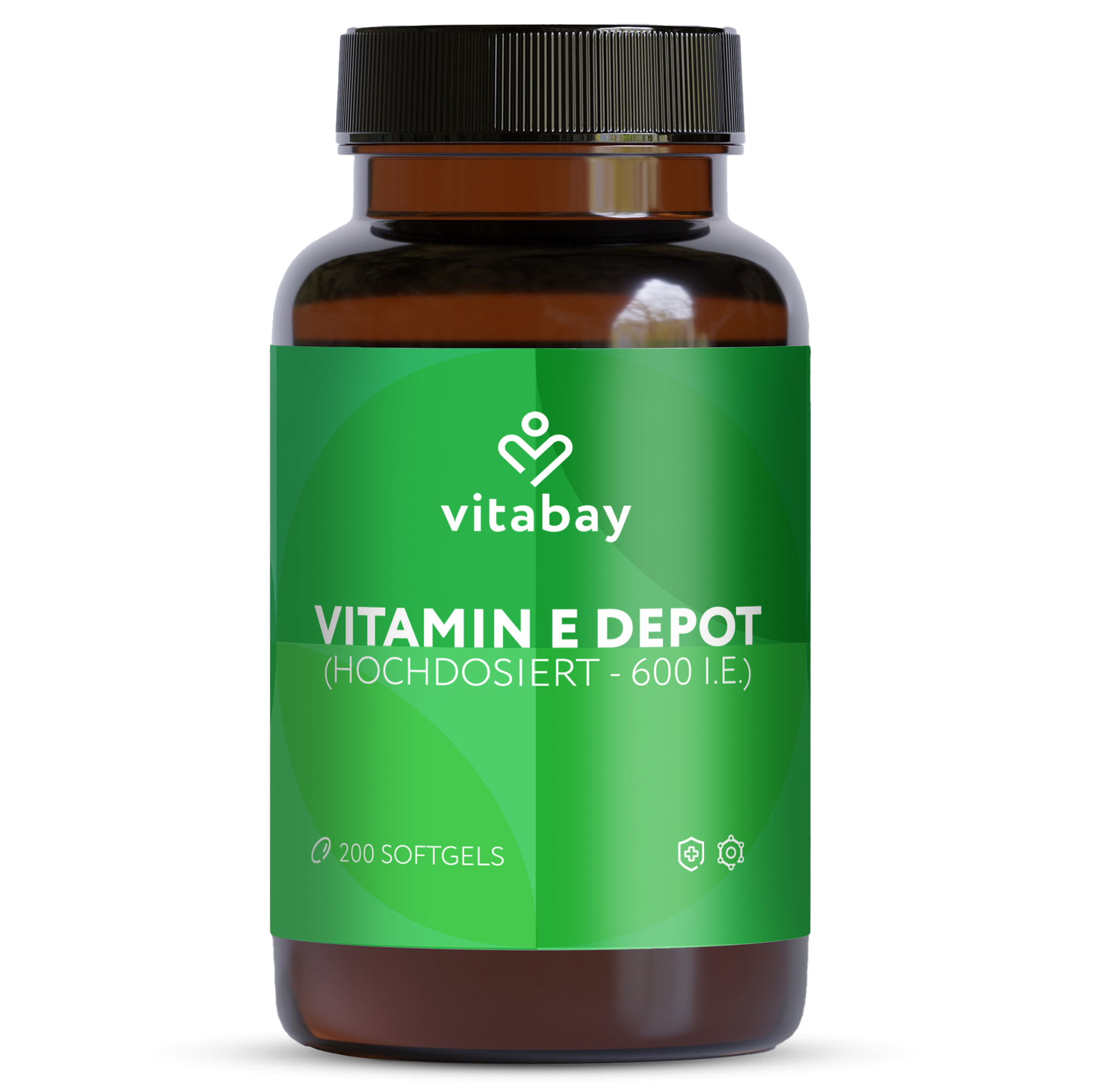 Vitamin E 600 IE Depot - Vegane Softgels