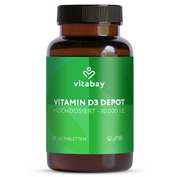 Vitamin D3 Depot 10.000 I.E. - Vegane Tabletten