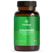 Vitamin B12 500 µg + Folat – Hochdosierte Energie für Ihren Körper (180 vegane Lutschtabletten)