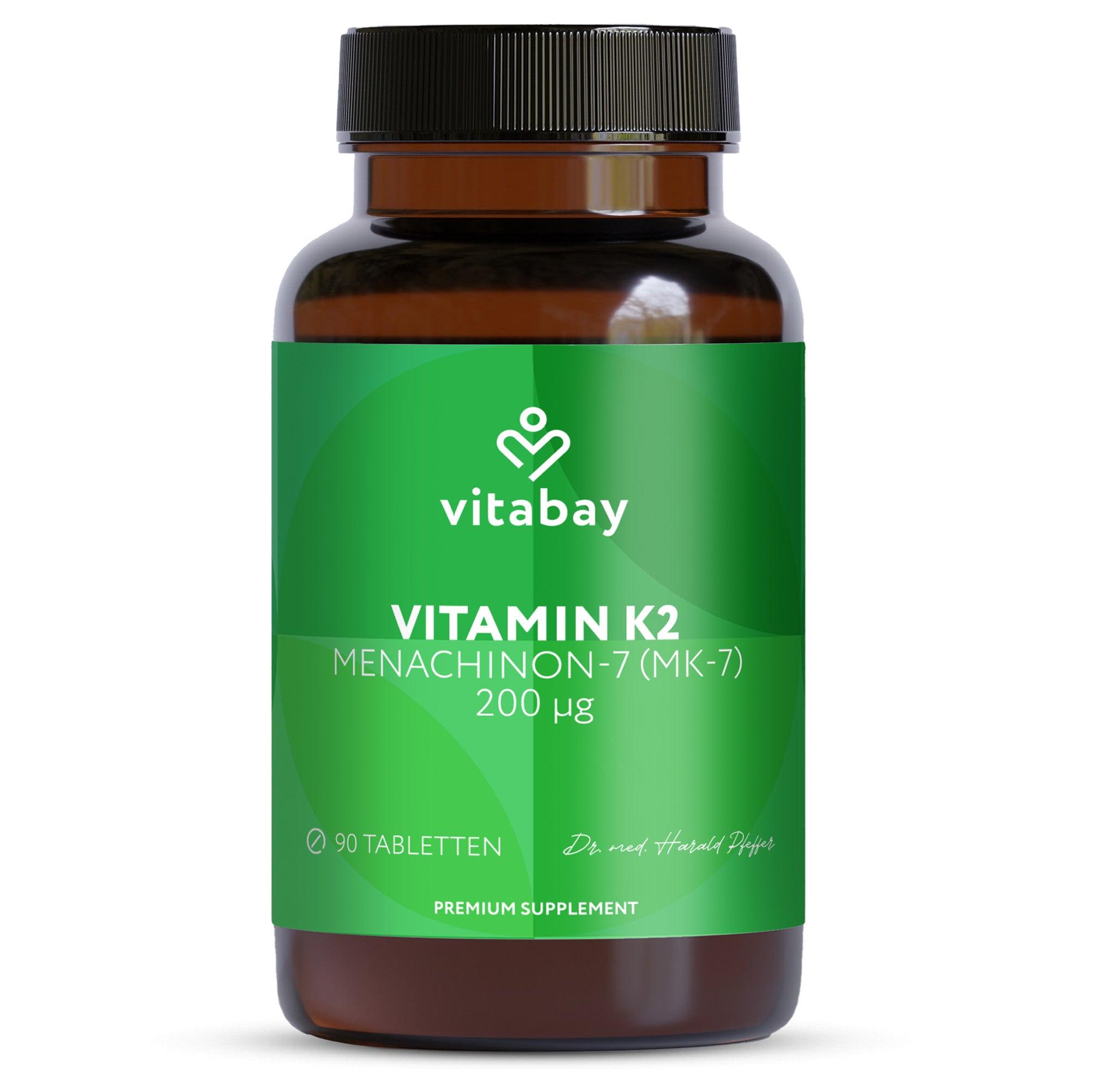 Vitamin K2 MK-7 200 µg - Vegane Tabletten