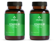 Vitamin B2 Riboflavin 100 mg  - 200 vegane Tabletten